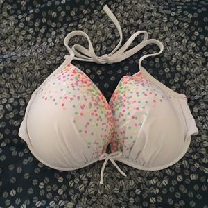 Victoria’s Secret neon multicolor bikini top